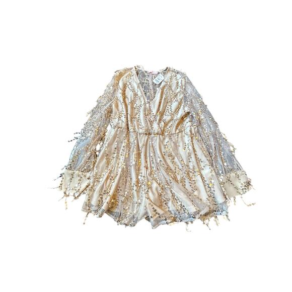 NWT -Paradiso Gold Sequin Romper - Size XL - Picture 13 of 15